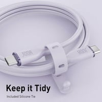 سلك JODA سيليكون تايب سي الى تايب سي بقوة 60 واط ب...