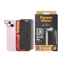 بكج حماية بانزر جلاس شاشة وكفر ايفون 15 مع مادة D3...