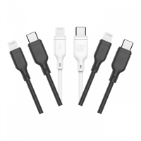 بكج سلك شاحن موماكس من USB-C إلى آيفون 3 أسلاك DL3...