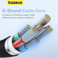 بيسوس كيبل شحن تايب سي تو تايب سي 1.2م 100 واط اسو...