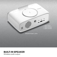 موماكس - Q.Clock5 ساعة رقمية مع شحن لاسلكي