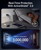 شاحن جداري انكر 737 جان برايم بمنفذين تايب سي ومنف...