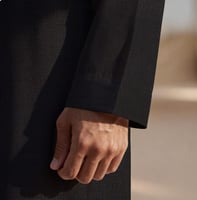 قماش شتوي رجالي فخم بوليستر فيسكوز مقلم صيني 06-25