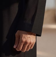 قماش شتوي رجالي فخم بوليستر فيسكوز مقلم صيني 06-25