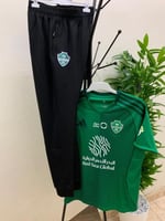 طقم الأهلي الاخضر تيشيرت مع بنطلون طويل 2026