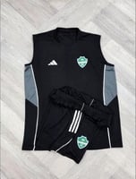 طقم كت تمارين الأهلي السعودي 2026 باللون الأسود