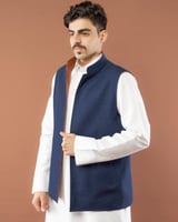 سديري رجالي جوخ أزرق‑بني فاخر يمنح دفء وراحة من لح...