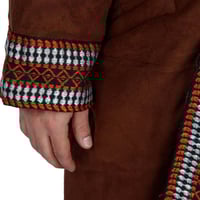 فروات رجاليه لون بني بطانه من الفرو الفاخر