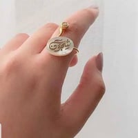 طقم نسائي أسوارة وخاتم فاخر بالاسم هدية مميزة من ل...