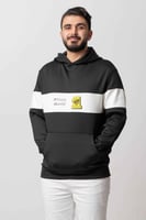 هودي نادي الاتحاد الأبيض والأسود بتصميم فاخر