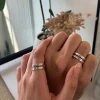 دبله فضه رجاليه ونسائيه بالاسم حسب الطلب-متجر لحظة...