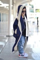 فروة أطفال دبل فيس مع شال – سكري × كحلي