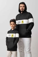 هودي نادي الاتحاد الأبيض والأسود بتصميم فاخر