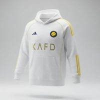 بلوفر نادي النصر الشتوي الابيض الجديد 2026