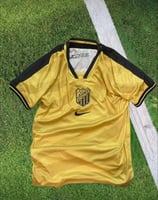 تيشيرت الاتحاد الأسود بخط أبيض طويل