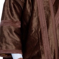 فروة رجالية شتوية مخمل بقبوع فاخرة