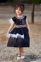 فستان عيد بناتي بتطريز الاسم بخامة فاخرة وأناقة مم...