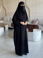 عباية ٢في ١ (بسحاب كامل واكمام سحاب)