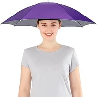 مظلة رأس ضد الشمس والمطر