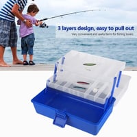 شنطة عدة زرقاء شفافة