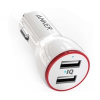 آنكر شاحن سيارة باور درايف بمنفذي USB