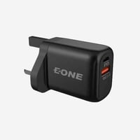 فيش شاحن جداري من EONE بقوة 20 واط بمنفذين بي دي و...