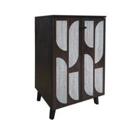 دولاب أحذية ماليزي خشب بني 2 أبواب بتصميم فاخر