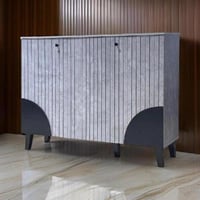 دولاب أحذية ماليزي لون رمادي 3 باب مقاس 100 سم