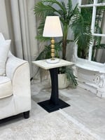 طقم طاولات فاخر بسطح بديل الرخام 7 قطع #MK