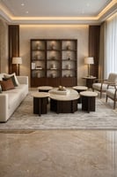 طقم طاولات شاي دائري