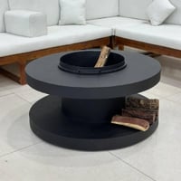 منقل شوي دائري حديد أسود winter