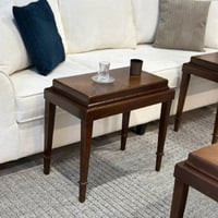 طقم طاولات ضيافة قشرة جوز الهند مع 4 خدمة