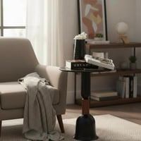 طاولة خدمة حديد أسود - بتصميم فاخر وأنيق *LU