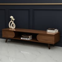 طاولة بلازما خشب بني مقاس 160 سم - بتصميم أنيق وفا...