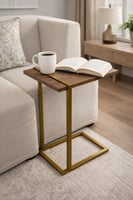 طاولة خدمه حديد سطح خشب * آوتلت