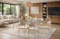 طاولة طعام مميزة مع كراسي | أركان القصر مع 6كراسي