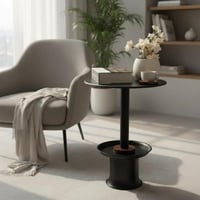 طاولة خدمة حديد أسود - بتصميم فاخر وأنيق *LU