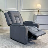 كرسي استرخاء ثابت لون رمادي