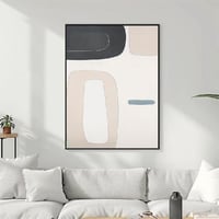 لوحة جدارية تجريدية مودرن ألوان باستيل ناعمة 80x12...