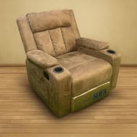 كرسي استرخاء هزاز دوار لون بني - بتصميم أنيق وعملي