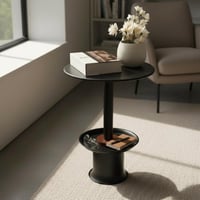 طاولة خدمة حديد أسود - بتصميم فاخر وأنيق *LU