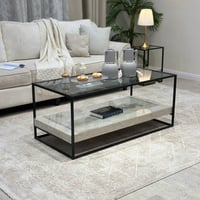 طقم طاولات ضيافة دورين بديل رخام قاعدةAB ABسوداء س...