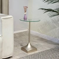 طاولة خدمة شمباني زجاج شفاف (NR)