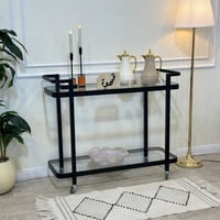 عربية تقديم دورين اسود زجاج شفاف (TL)