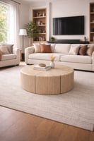 طاولة قهوة دائرية متعددة القطع