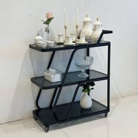 عربية 3 دور شكل سفينة زجاج أسود