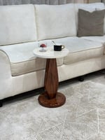 طقم طاولات فاخرة بسطح بديل رخام – تصميم أنيق مع 6...