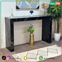 كونسول-مدخل بديل الرخام أسود