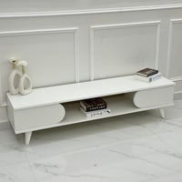 طاولة بلازما خشب أبيض مقاس 160 سم - بتصميم أنيق وف...