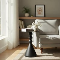 طاولة خدمة حديد أسود - بتصميم فاخر وأنيق *LU